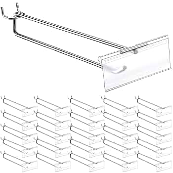 Amazon.com: Thyle 100 Pcs Metal Scan Hook with Label Holder